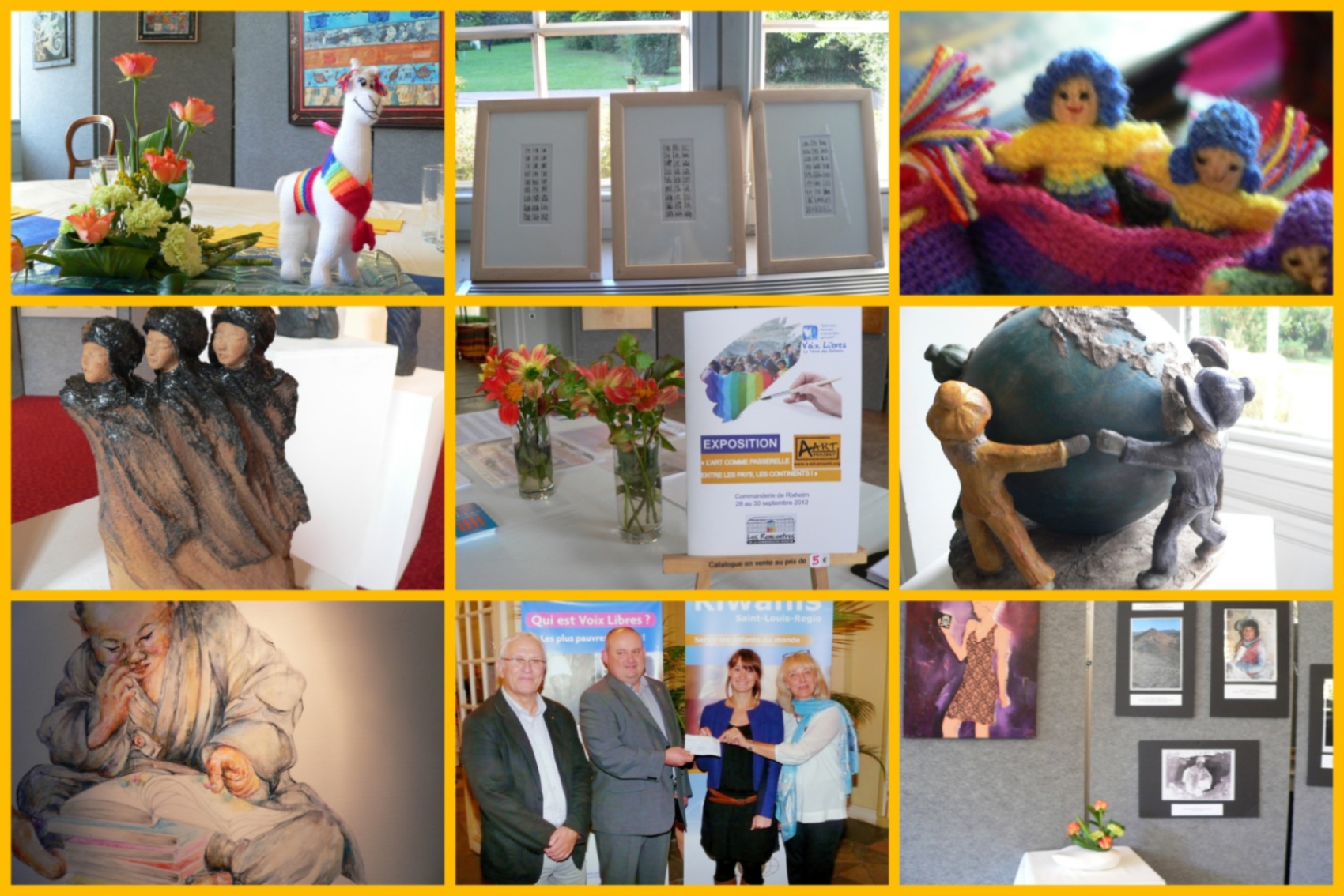 L'art comme passerelle entre les pays, les continents ! Exposition des artistes d'A-Art Projekt pour soutenir Voix Libres